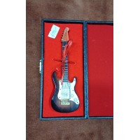 Miniatura el.kytara hnědá s bílou