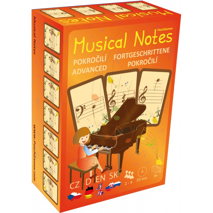 Musical Notes - pokročilý - stolní hra